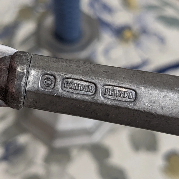 Vintage Gorham Octette Pewter 5 pc place flatware setting 70s 80s - Picture 4 of 5